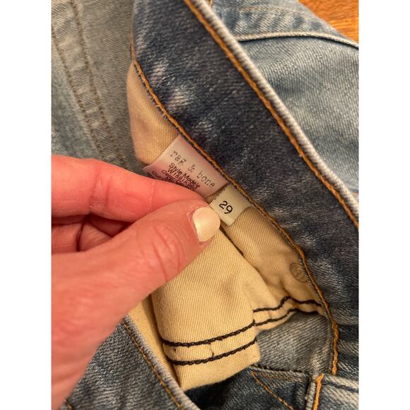 Rag & Bone distressed straight leg Jean size 29 - Picture 5 of 7